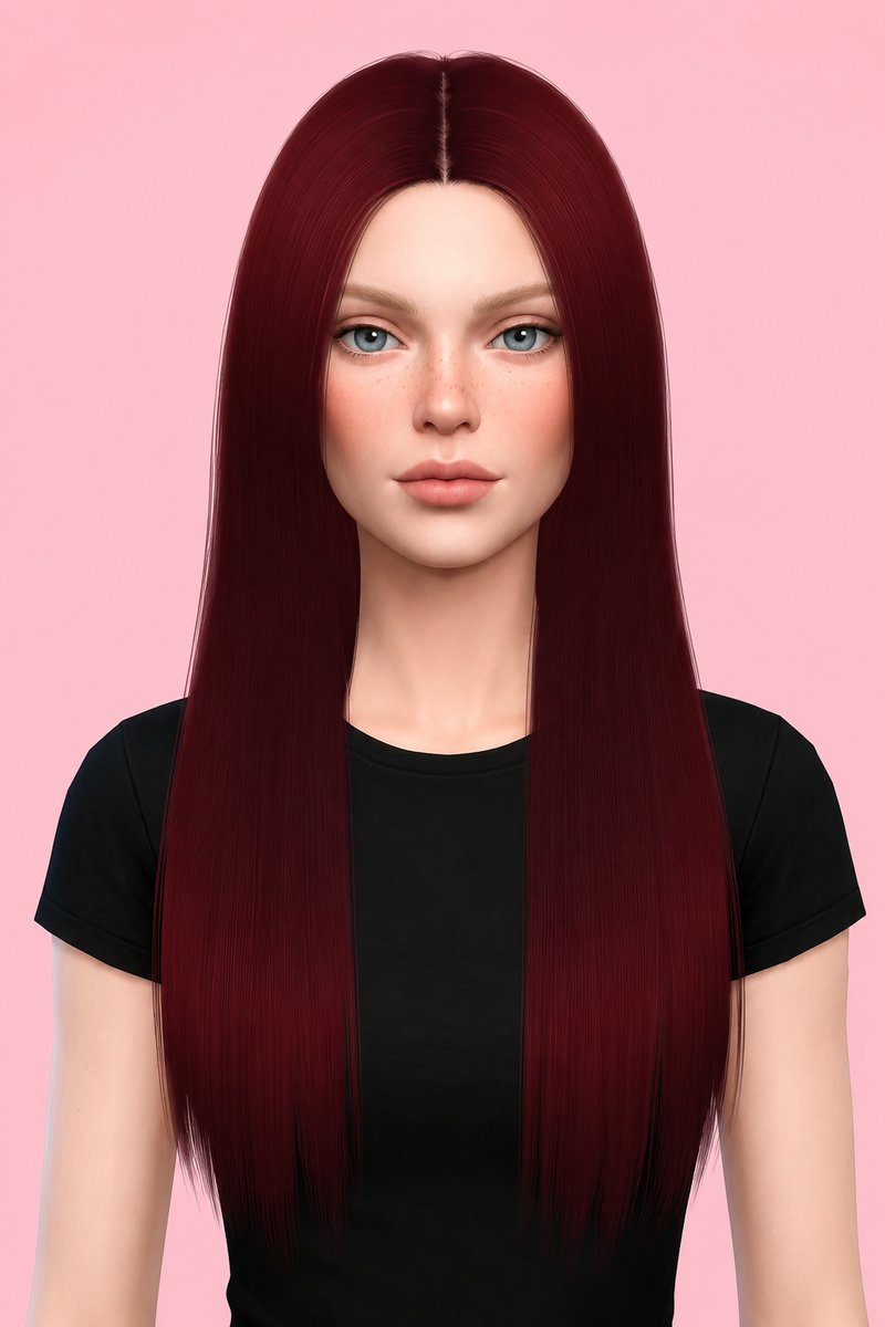 MOONLIGHT HAIR custom content (CC) for Sims 4 by simpliciaty