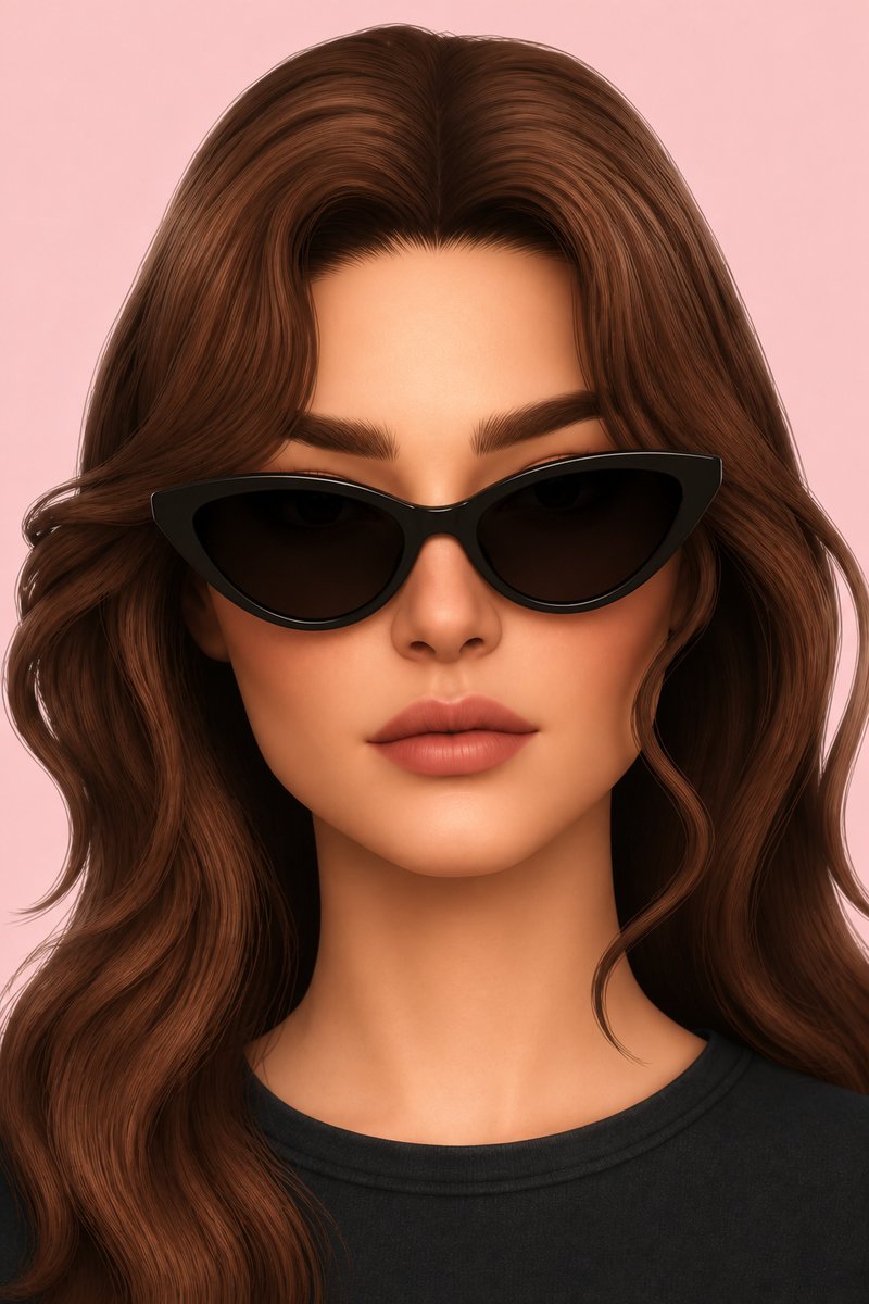 newย wave_sunglassesย ver3 AF custom content (CC) for Sims 4 by nickname_sims4