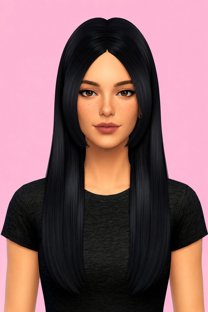 [maxis match] F006 V1 custom content (CC) for Sims 4 by nickname_sims4