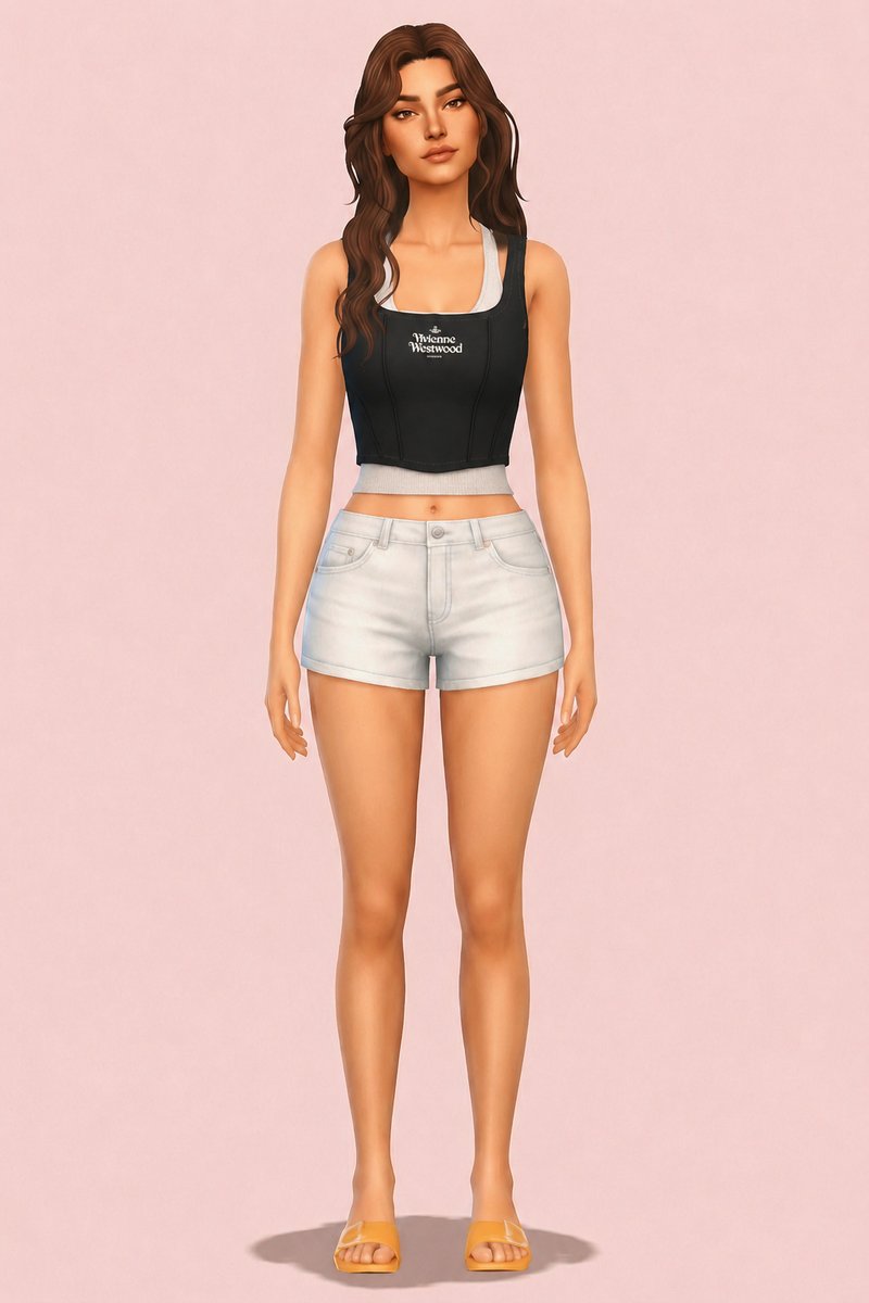 F02 clothes custom content (CC) for Sims 4 by nickname_sims4