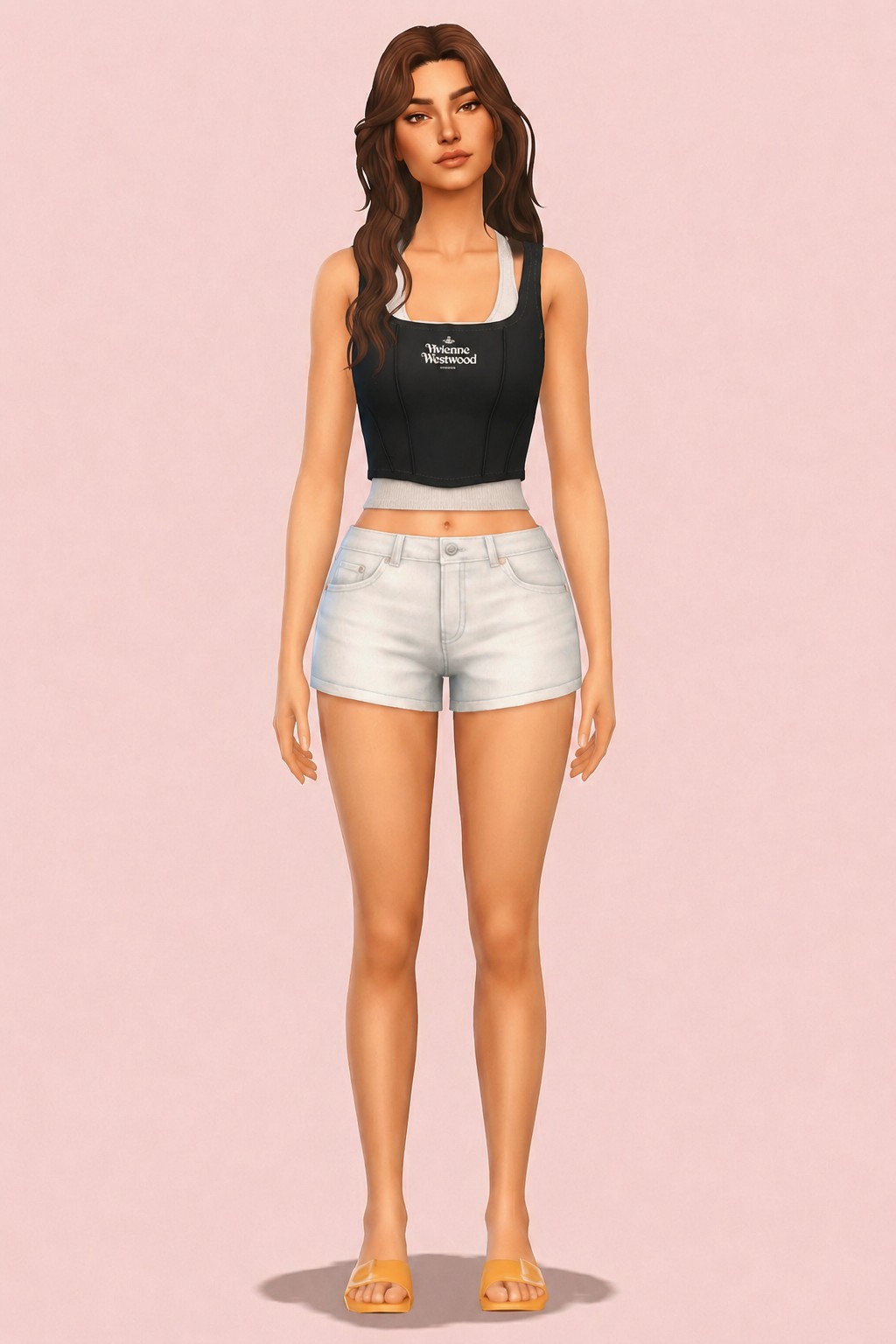 F02 clothes custom content (CC) for Sims 4 by nickname_sims4