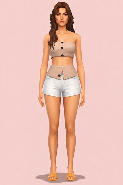 F01 clothes custom content (CC) for Sims 4 by nickname_sims4