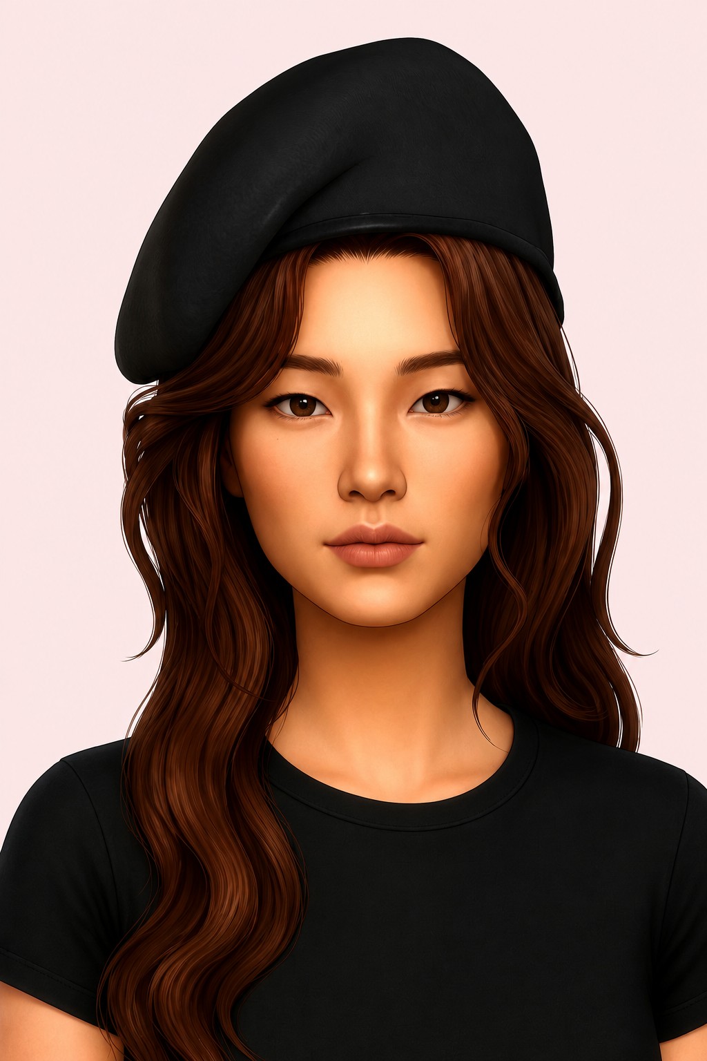 beret hat custom content (CC) for Sims 4 by nickname_sims4