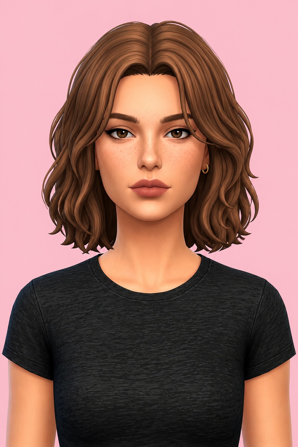pearl hair (2 versions) custom content (CC) for Sims 4 by arethabee