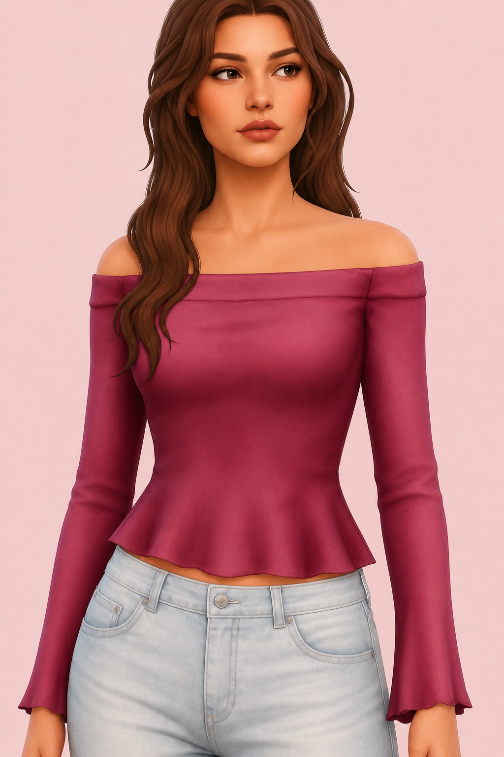 Krista Top custom content (CC) for Sims 4 by arethabee