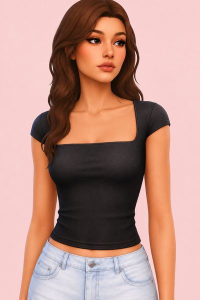 Tabitha Top custom content (CC) for Sims 4 by arethabee