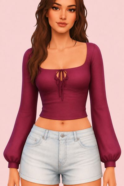 Vanessa Top custom content (CC) for Sims 4 by arethabee