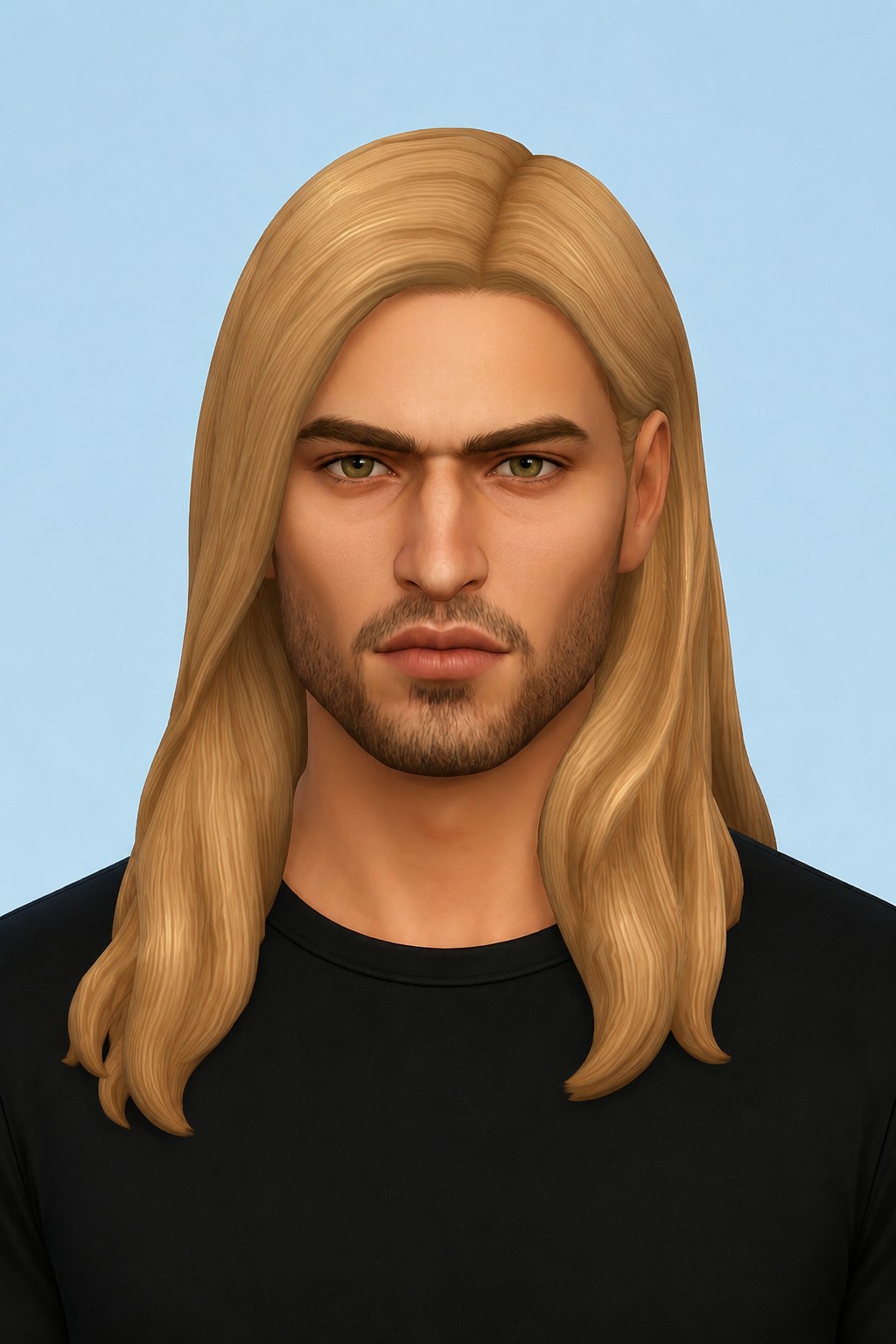 Aaron Hair custom content (CC) for Sims 4 by nolansims