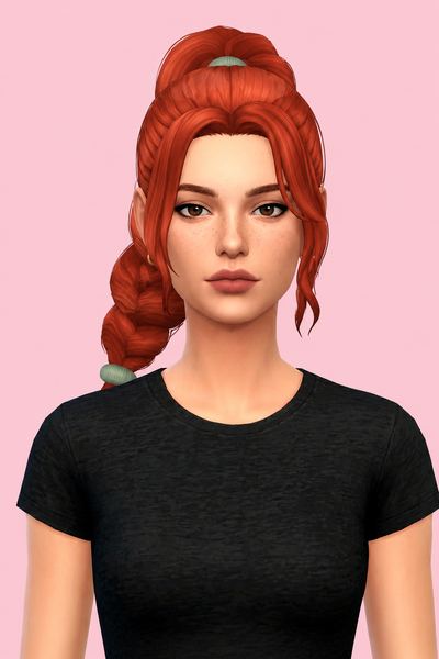 Belina Hair custom content (CC) for Sims 4 by nolansims