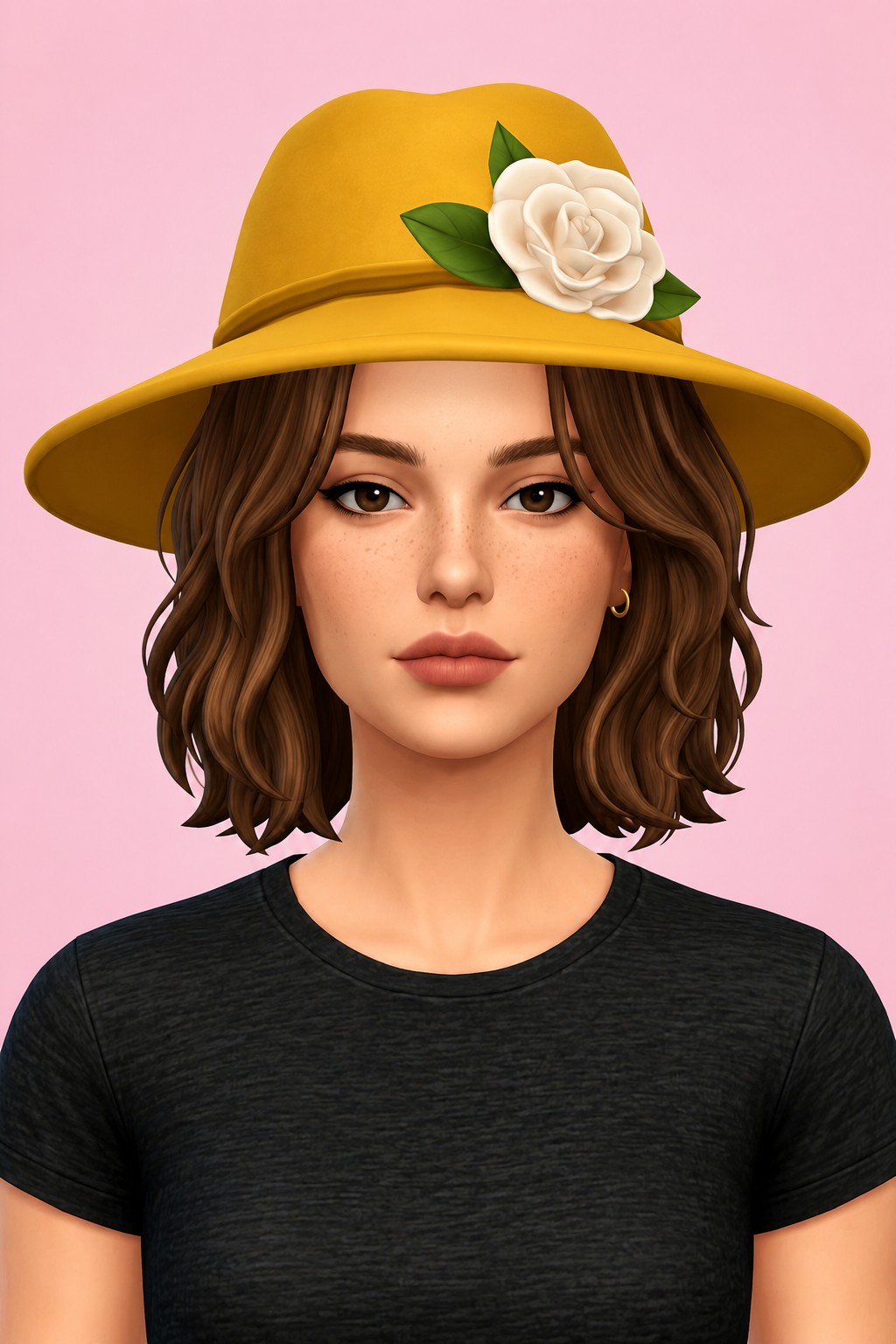 Bewitching Blooms Hat custom content (CC) for Sims 4 by nolansims