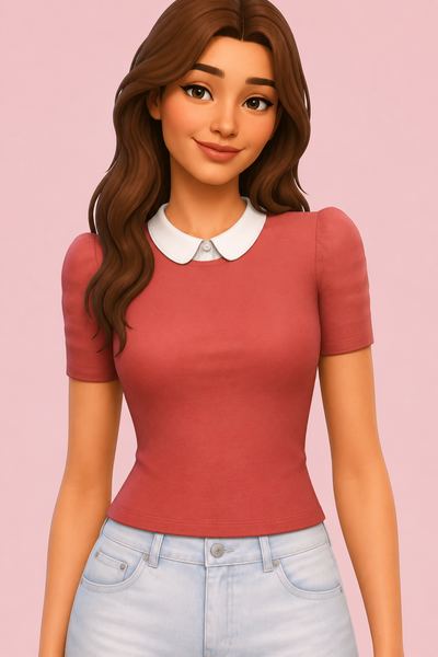 All Business Top custom content (CC) for Sims 4 by nolansims