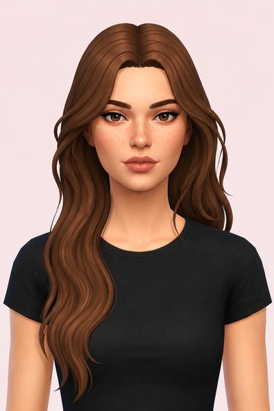 Audrey Hair custom content (CC) for Sims 4 by nolansims