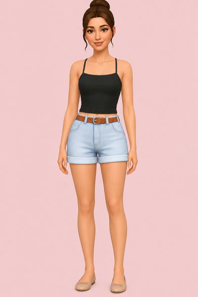 Acorn Shorts custom content (CC) for Sims 4 by nolansims