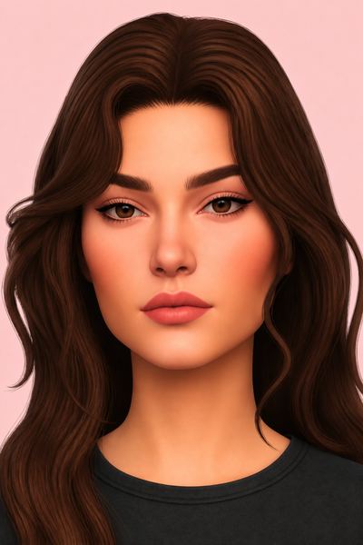 makeup Sims 4 CC — example render