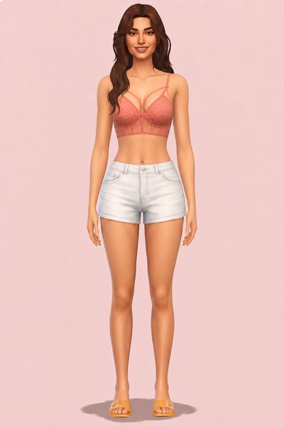 Convergence of Chic Bralette custom content (CC) for Sims 4 by nolansims