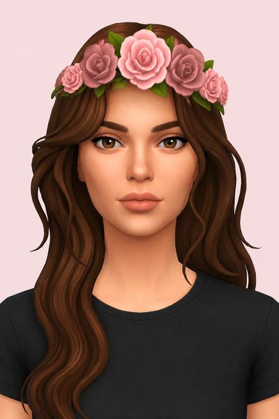 Couronne De Fleurs Flower Crown custom content (CC) for Sims 4 by nolansims