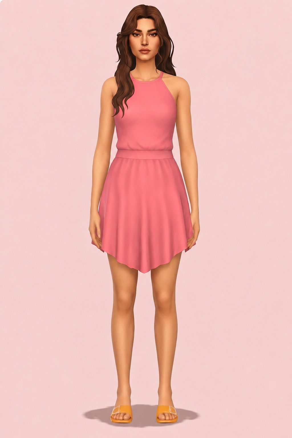 Deelightful Dress custom content (CC) for Sims 4 by nolansims
