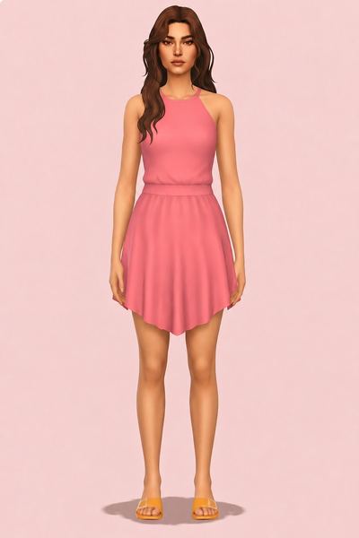Deelightful Dress custom content (CC) for Sims 4 by nolansims