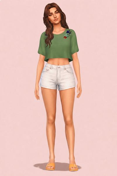 Flora Finale Separates custom content (CC) for Sims 4 by nolansims