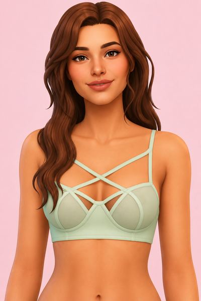 Fruit of the Bloom Bra custom content (CC) for Sims 4 by nolansims