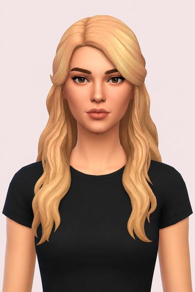 Galatea Hair custom content (CC) for Sims 4 by nolansims