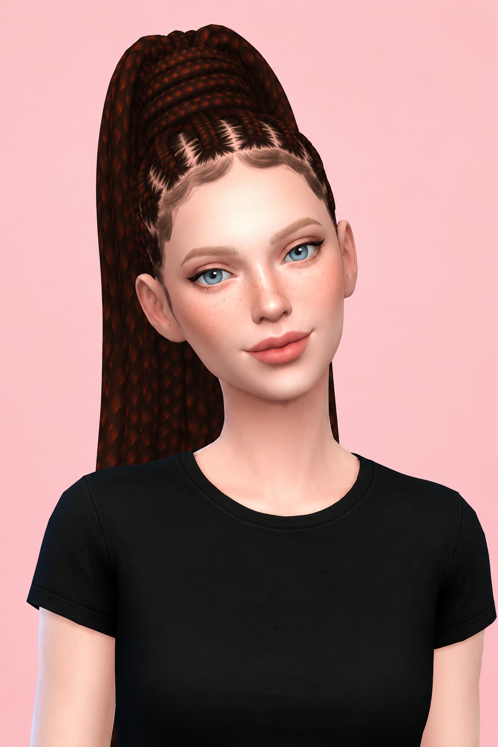 Goddess Braids custom content (CC) for Sims 4 by nolansims