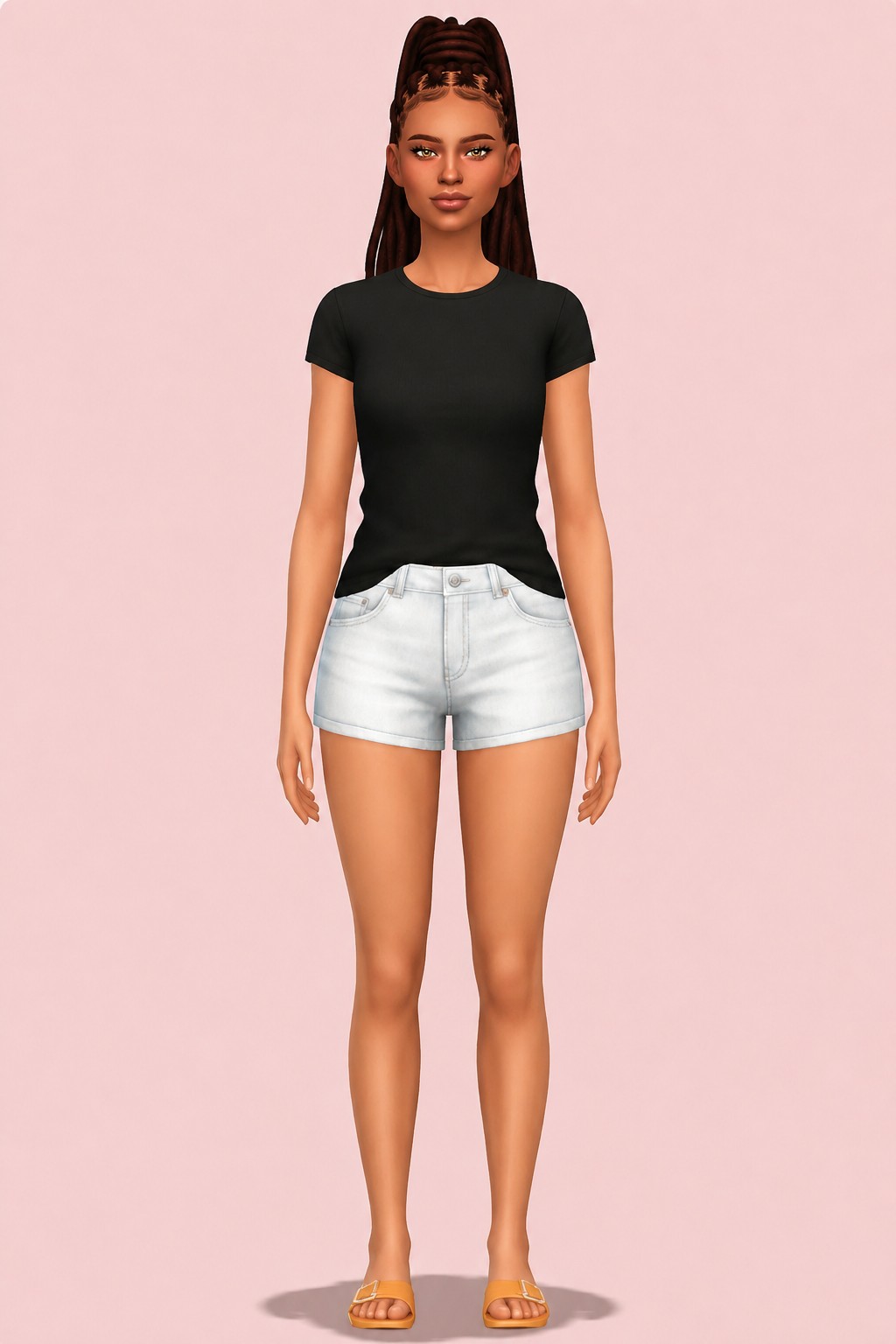 Goddess Dreads custom content (CC) for Sims 4 by nolansims