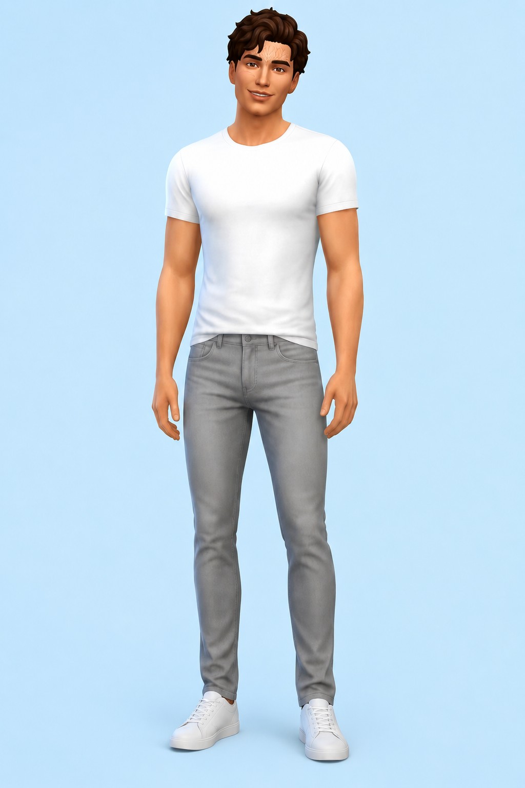 Face Scars Forehead custom content (CC) for Sims 4 by nolansims