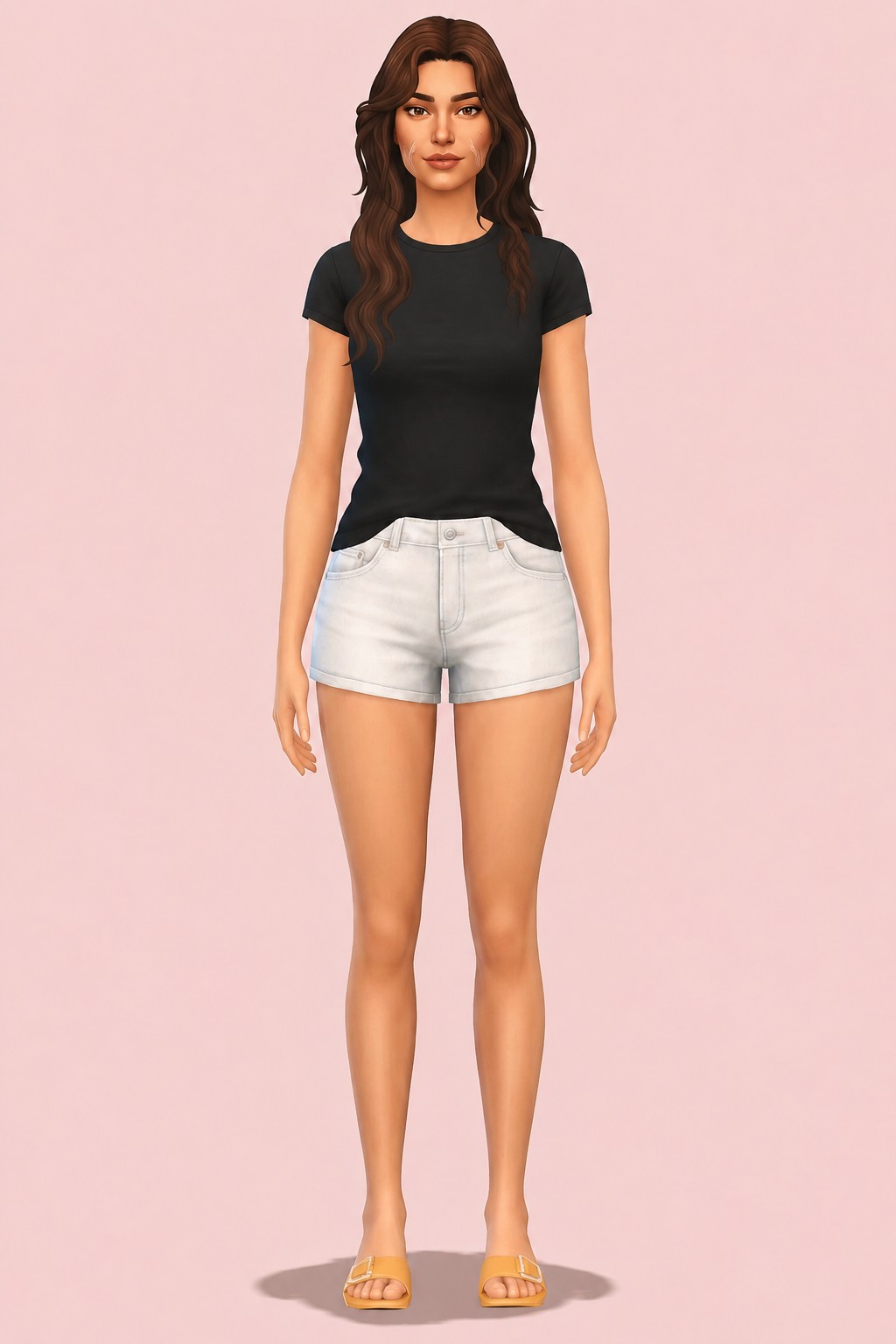 Face Scars Mouth Crease custom content (CC) for Sims 4 by nolansims