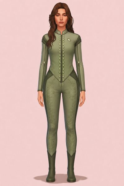 Skyhold Outfit custom content (CC) for Sims 4 by nolansims