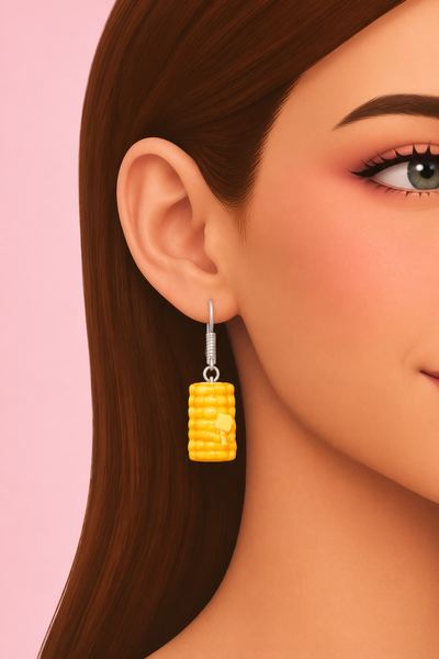 It's Corn! Earrings custom content (CC) for Sims 4 by nolansims