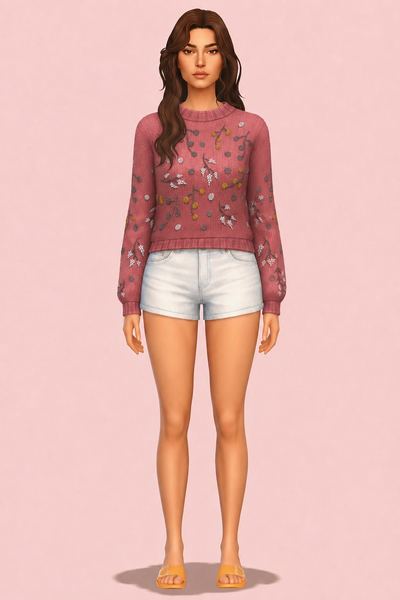 Mocked Mulberry Sweater custom content (CC) for Sims 4 by nolansims