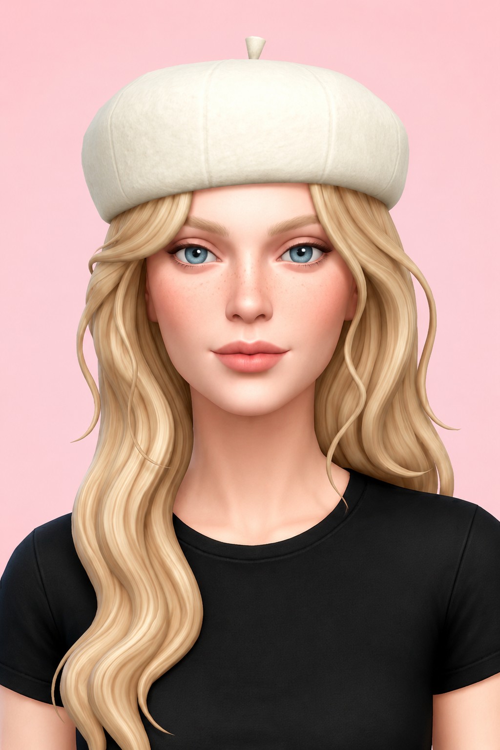 Bertha Beret custom content (CC) for Sims 4 by nolansims