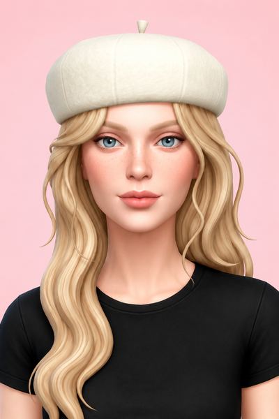 Bertha Beret custom content (CC) for Sims 4 by nolansims