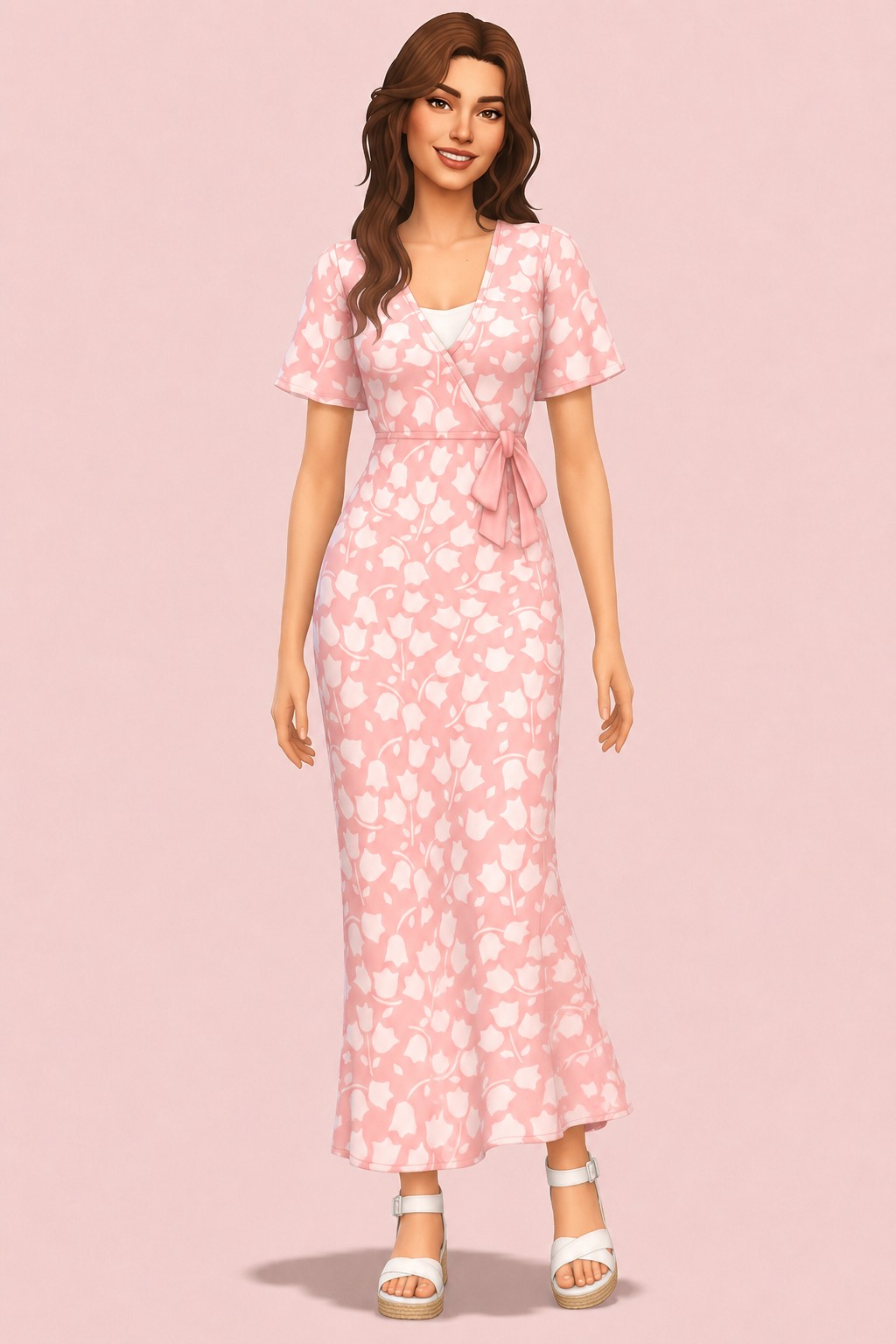 Casual Chic Dress custom content (CC) for Sims 4 by nolansims