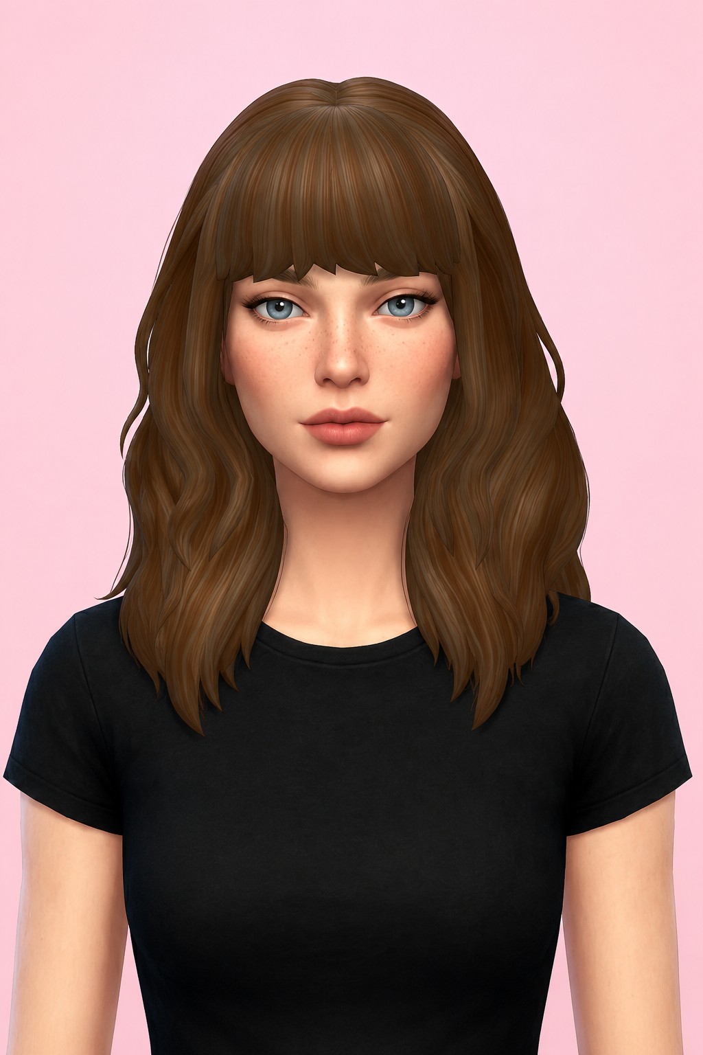 Sarah Hair V1 custom content (CC) for Sims 4 by nolansims