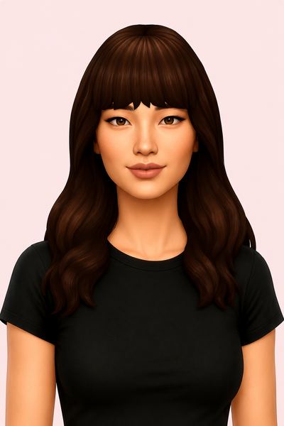 Sarah Hair V2 custom content (CC) for Sims 4 by nolansims