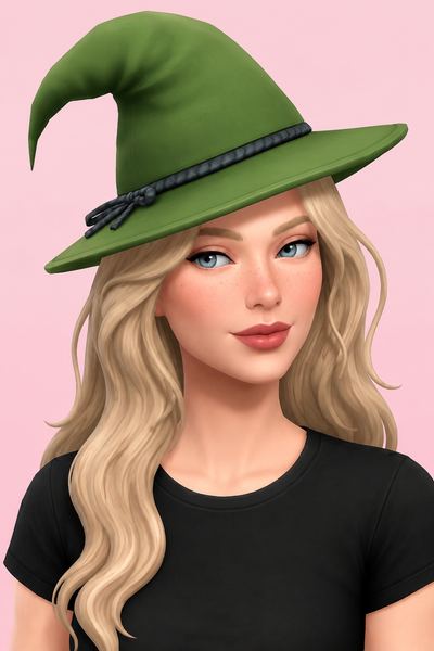Bewitching Hat custom content (CC) for Sims 4 by nolansims