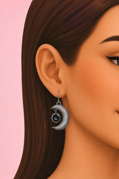 Ghoulish Gems Earring custom content (CC) for Sims 4 by nolansims