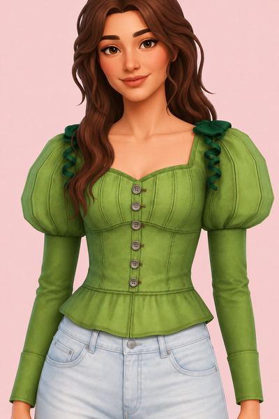 coquette style Sims 4 CC — example render