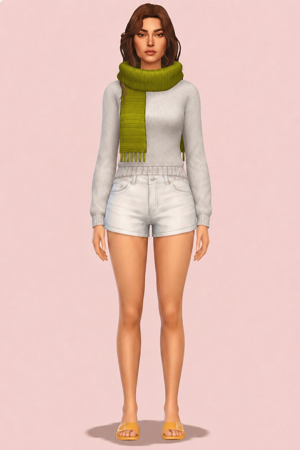 Snowdrop Scarves custom content (CC) for Sims 4 by nolansims