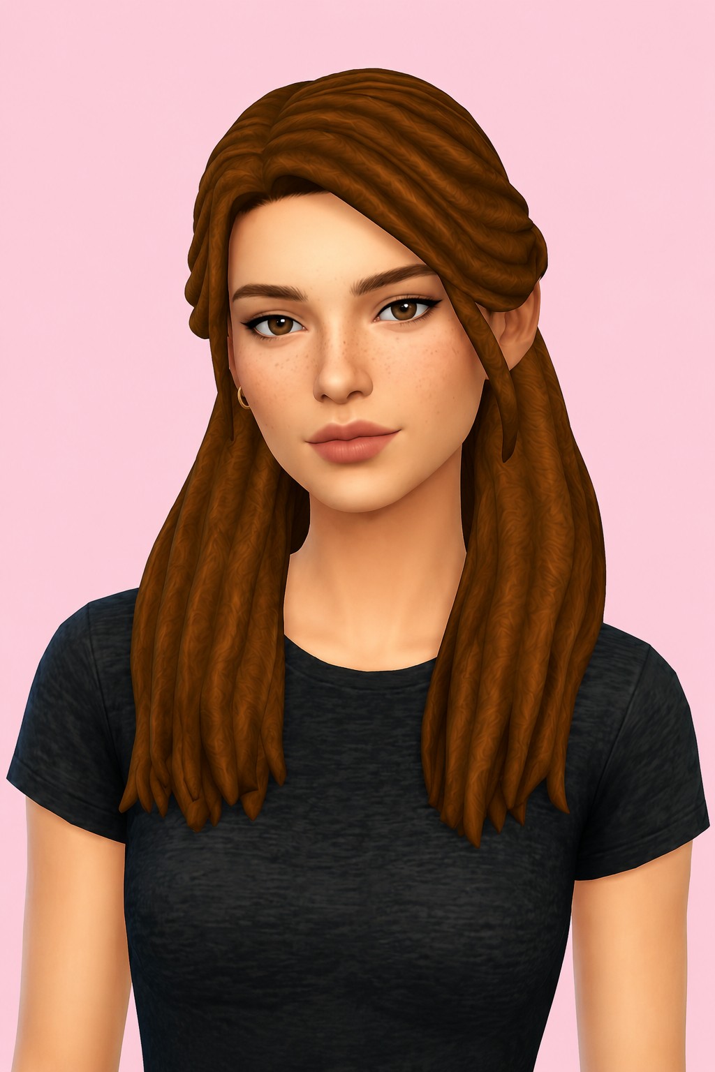 Xiamara Hair custom content (CC) for Sims 4 by nolansims