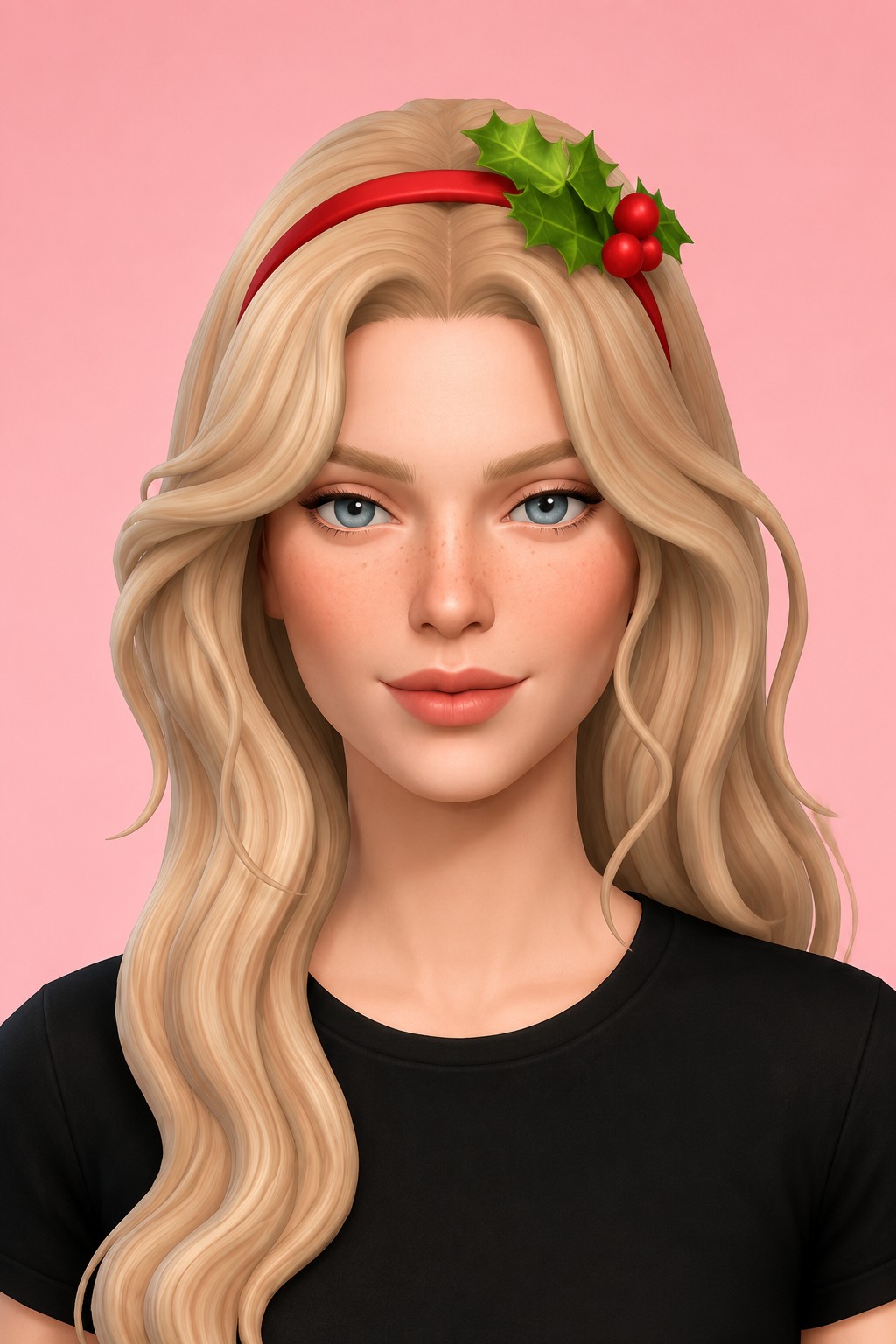 Holly Jolly Headband custom content (CC) for Sims 4 by nolansims