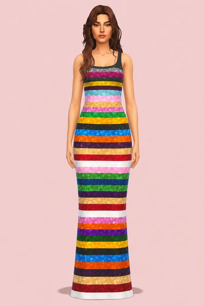 Cache Dress custom content (CC) for Sims 4 by icecreamforbreakfast