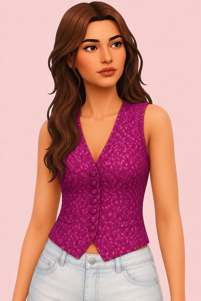 preppy style Sims 4 CC — example render