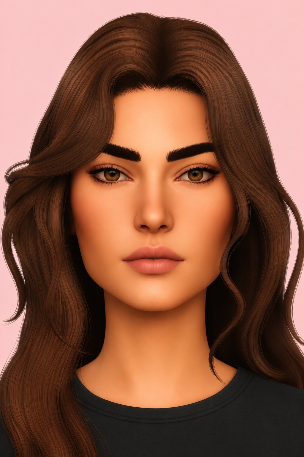 Icarus Eyebrow custom content (CC) for Sims 4 by glossari