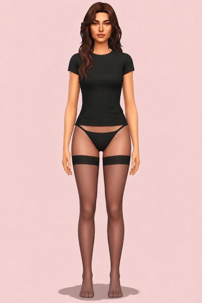 Stockings custom content (CC) for Sims 4 by sentate