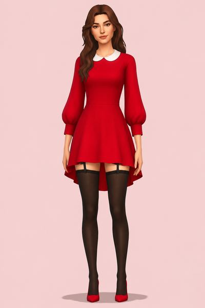 vintage style Sims 4 CC — example render