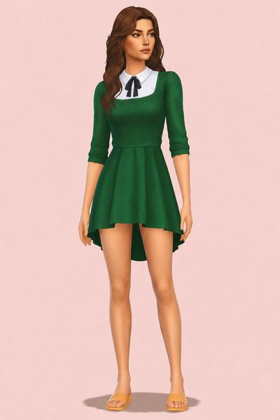 preppy style Sims 4 CC — example render