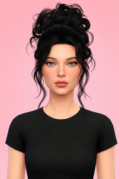 romantic style Sims 4 CC — example render